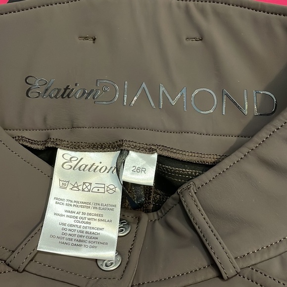 Greenhawk Elation Diamond Brown Winter Riding Breech Size 26R - Picture 7 of 8